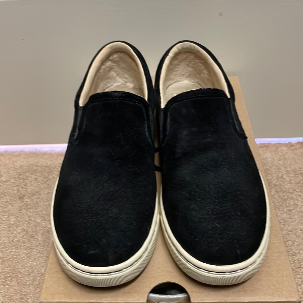 UGG black suede tennis shoes